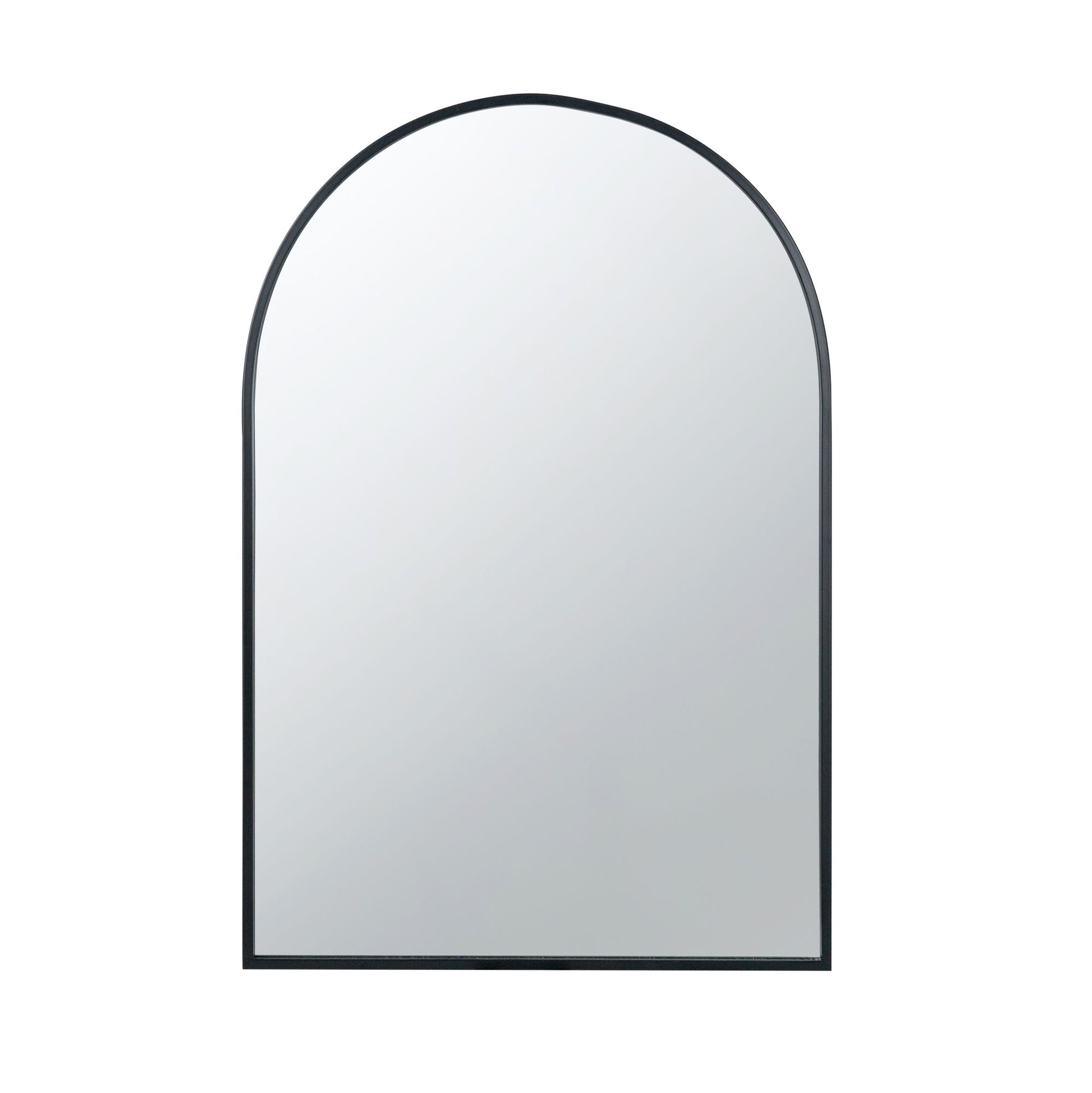 24" x 36" Black Arched Mirror with Metal Frame, Wall Mirror for Living Room Bedroom Entryway image 6