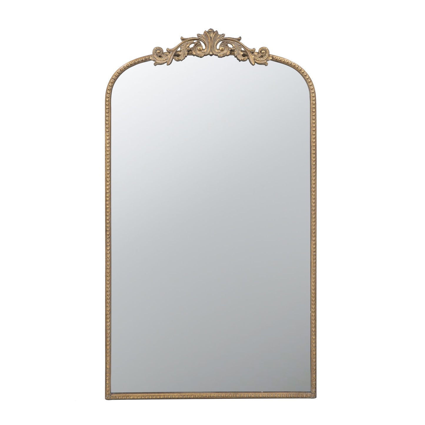 Gold arch mirror 24x42 baroque inspired wall decor - bathroom display