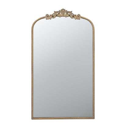 Gold arch mirror 24x42 baroque inspired wall decor - bathroom display