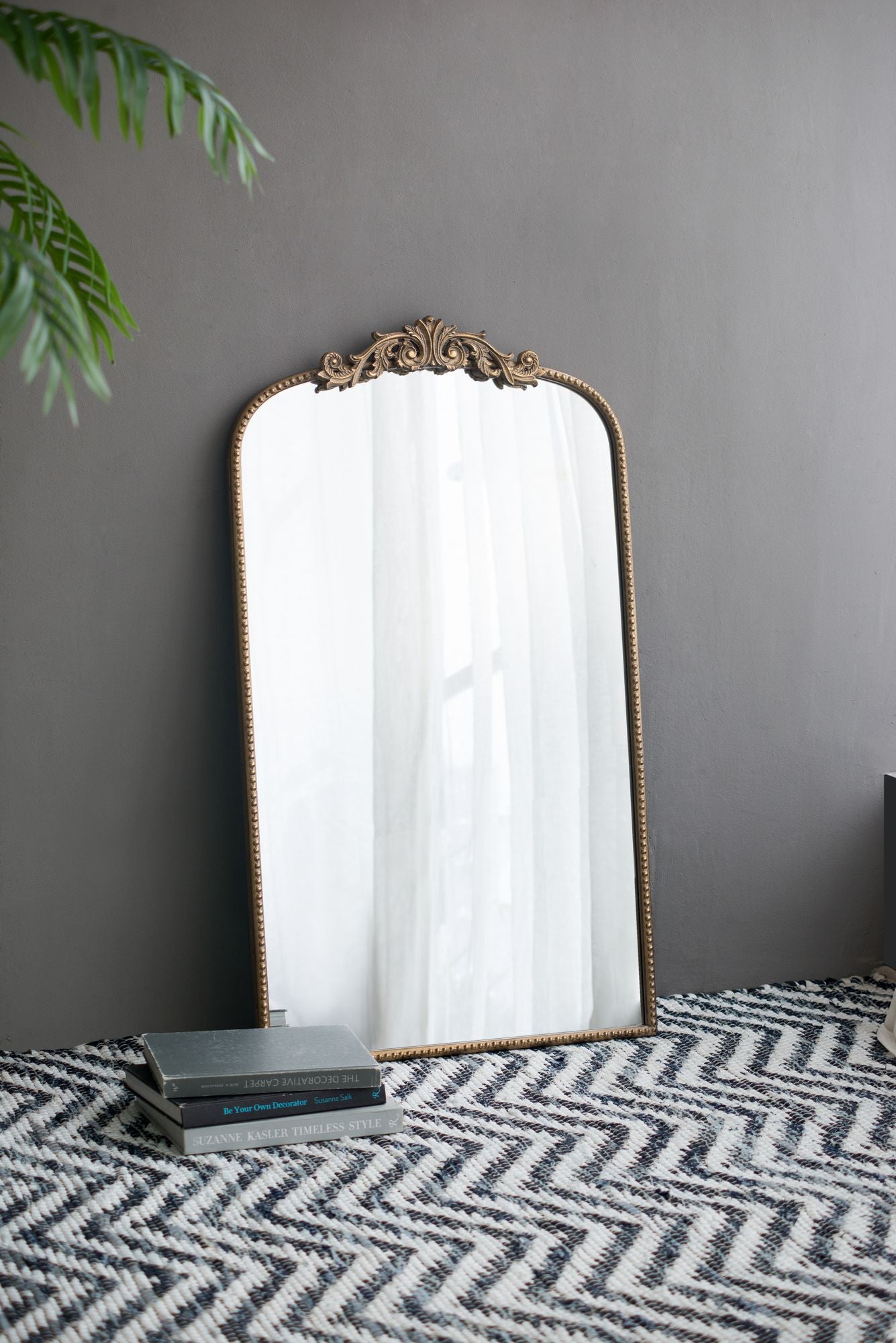 Gold arch mirror 24x42 baroque inspired wall decor - packaging