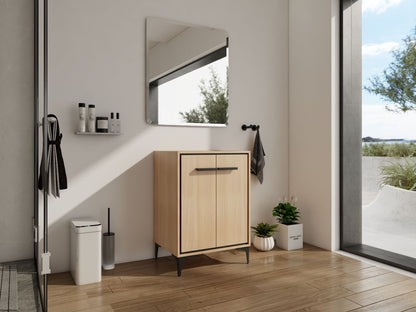 24''(23 7/16'') Bathroom Vanity without Top Sink, Modern Bathroom Storage Cabinet with 2 Soft Closing Doors, Single Sink image 4