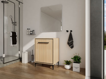 24''(23 7/16'') Bathroom Vanity without Top Sink, Modern Bathroom Storage Cabinet with 2 Soft Closing Doors, Single Sink image 5