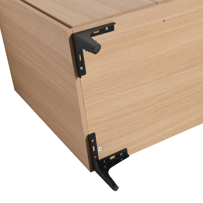 24''(23 7/16'') Bathroom Vanity without Top Sink, Modern Bathroom Storage Cabinet with 2 Soft Closing Doors, Single Sink image 20