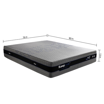 Sleepmax OmniFit 13" King Medium Cooling Hybrid Mattress with Gel, Bamboo, Charcol, Green Tea & Copper Infused Foam image 2