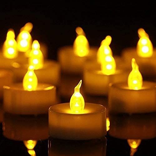 24x LED Tea Lights Candles Battery Operated Flickering Flameless Realistic Tealight image 2