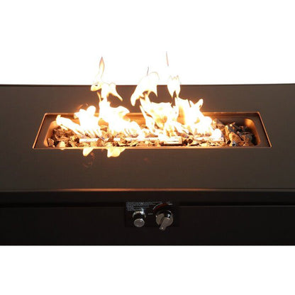 25'' H x 42'' W Steel Outdoor Fire Pit Table with Lid image 11