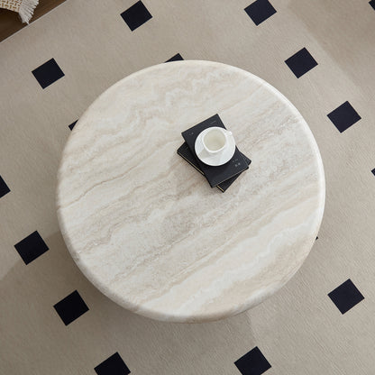 Modern Round Coffee Table, Perfect for Living Room Decor,Assembly Required image 4