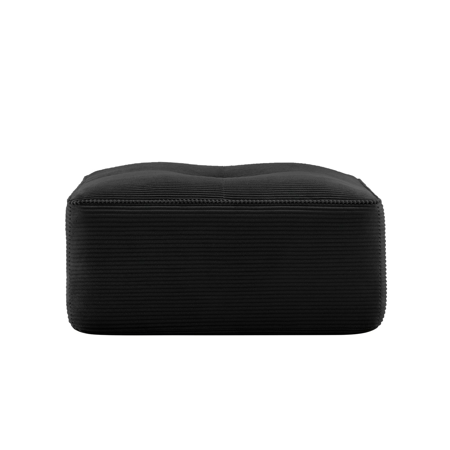 Ottoman Corduroy -Black image 4