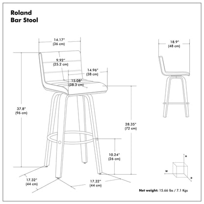 Roland Swivel Bar Stool image 6
