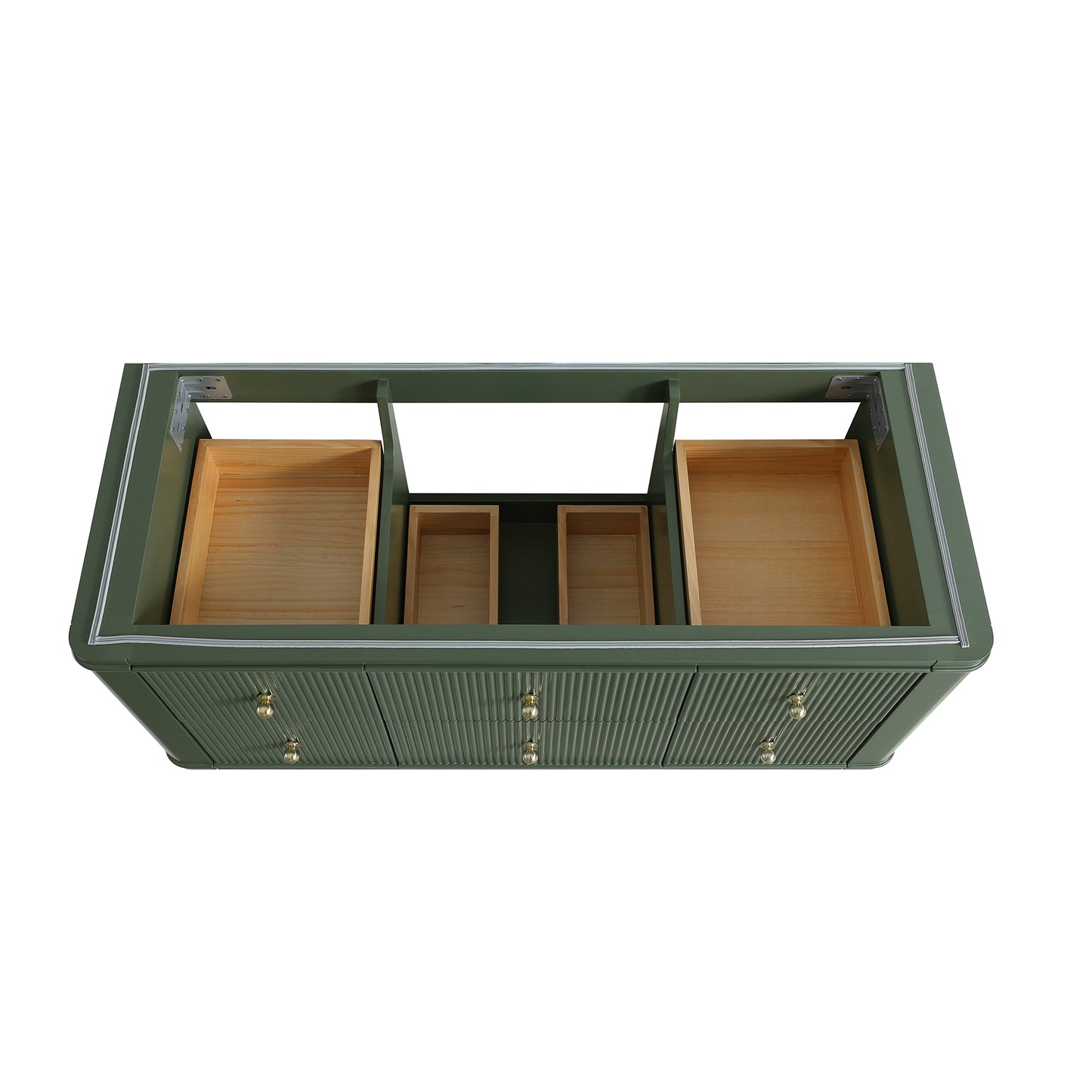 48" Wall Mounted & Floating Single Green Bathroom Vanity with Sink image 7