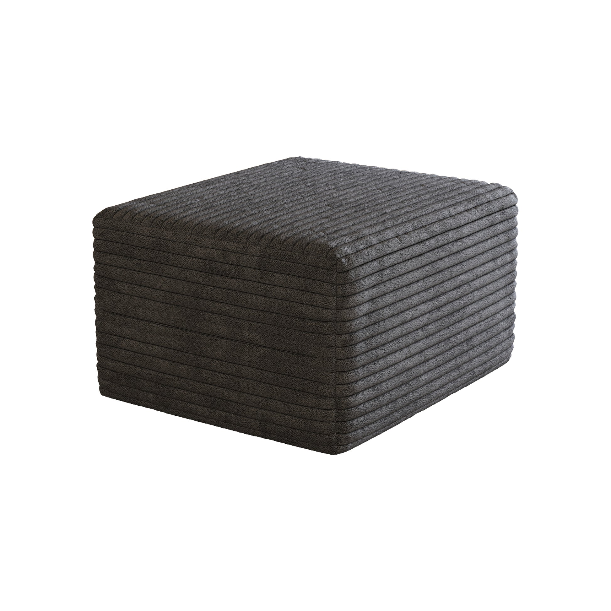 Sofa ottoman,No Assembly Required,Dark Grey(Plush Corduroy Fabric) image 8