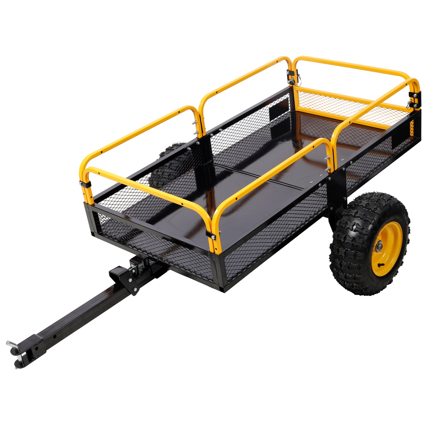 Heavy-Duty Tow-Behind Dump Cart 1000 lbs Load Capacity for ATV UTV Lawn Mower Tractor Yard Garden Farm Hauling image 4