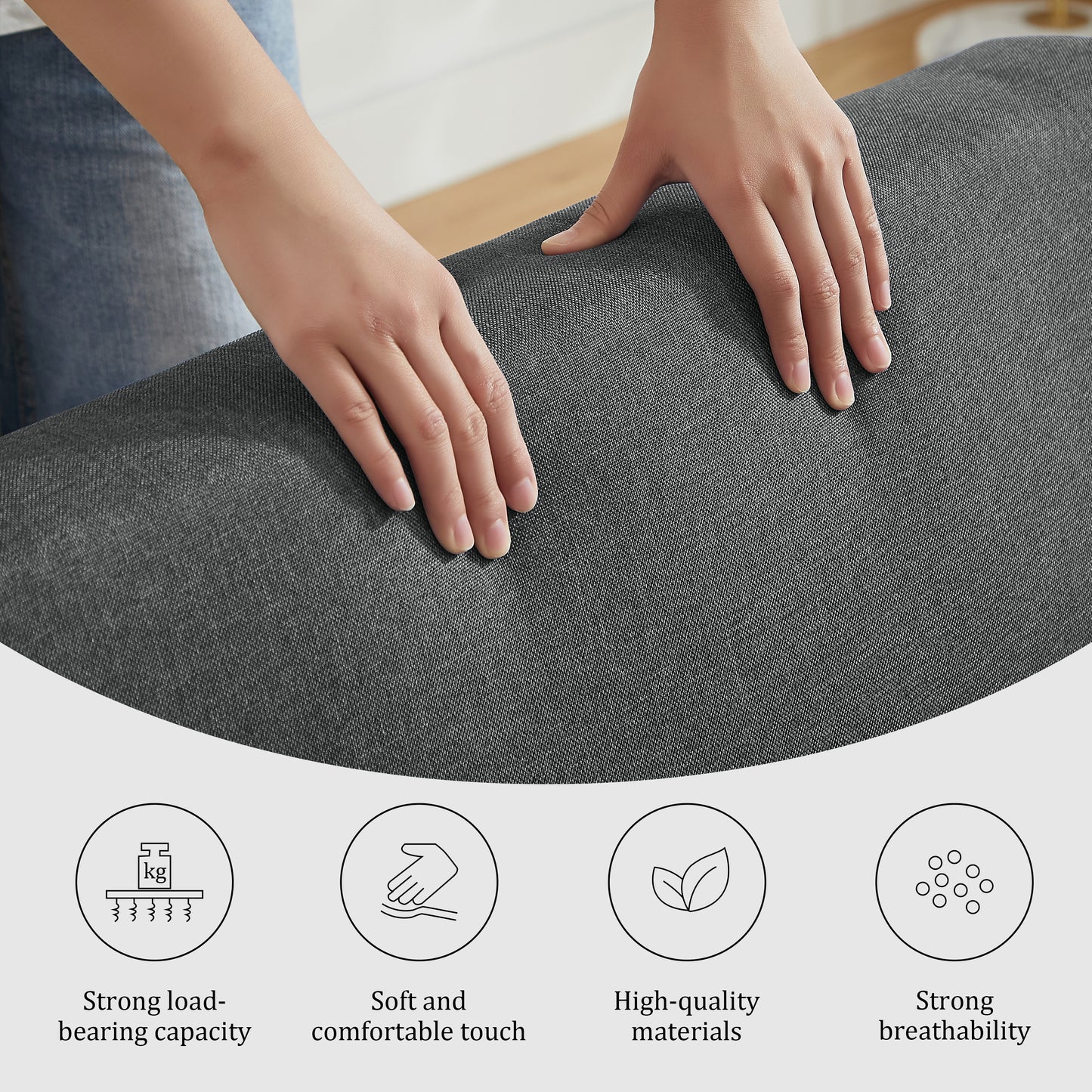 Sleeper Sofa Chair Bed, 3 In 1 Convertible Sofa Chair With Adjustable Backrest & Foldable Table & USB, Type-C, Adjustable Recliner, Armchair For Living Room Bedroom Apartment Small Space,Darkgray image 9