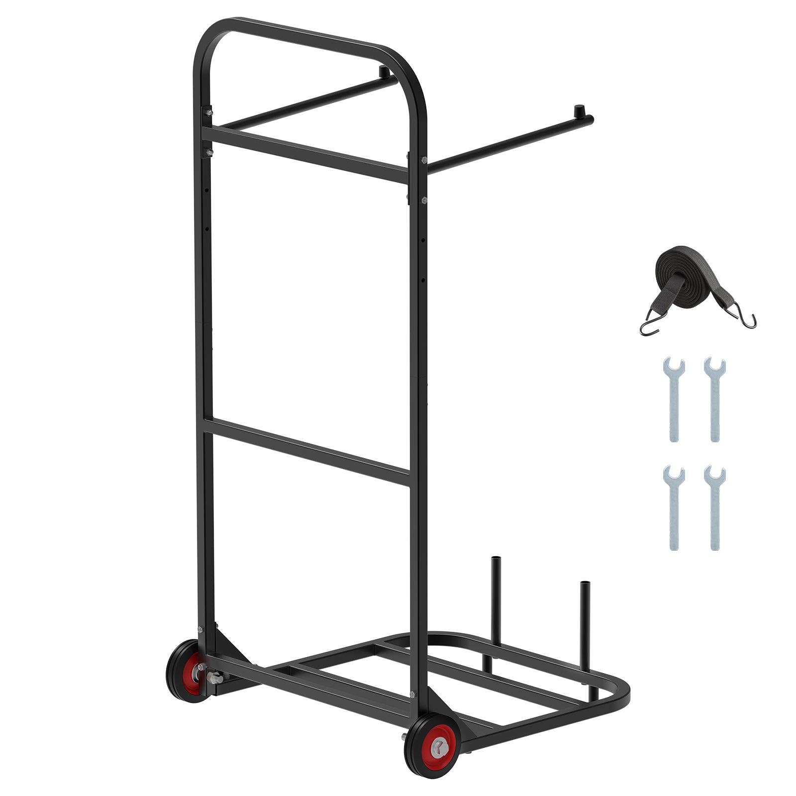 Folding Chair Rack Cart for 10 Chairs of 100 LBS Push-Style Chair Dolly image 1