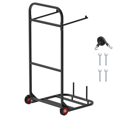Folding Chair Rack Cart for 10 Chairs of 100 LBS Push-Style Chair Dolly image 1