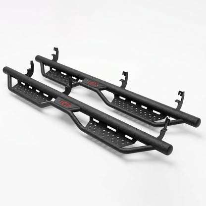Drop Running Boards Side Steps Compatible with 2015 - 2026 Chevy Colorado & GMC Canyon Crew Cab (4 Full Size Doors),Two Stairs Design Bolt-on Side Steps Nerf Bar Black Powder Coated image 2