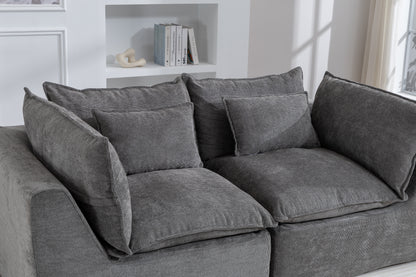 74.8" Width Cloud Couch Oversized Modular Sectional Sofa True Relax Comfy Couches Wide&Deep Seat Sofas for Living Room Furniture Sets, 2Seat image 7