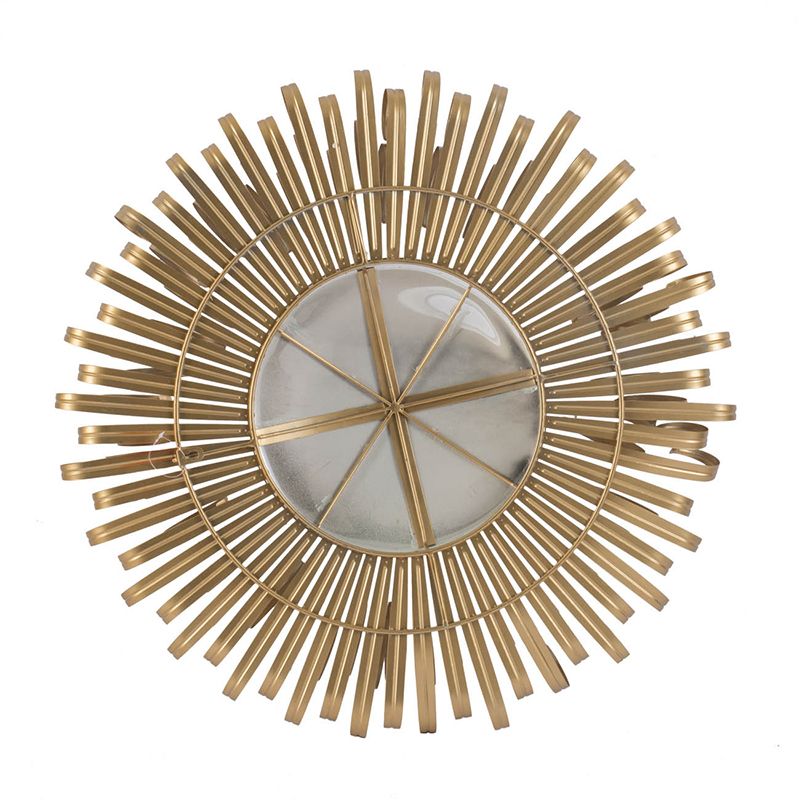Decorative mirror sunburst gold for bedroom