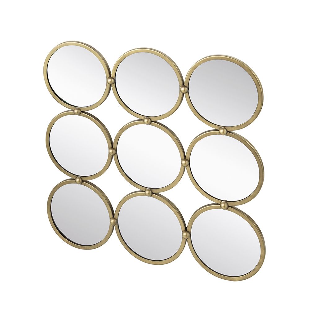 27.2 inch contemporary decorative mirror with minimalist style for bedroom living room entryway front view