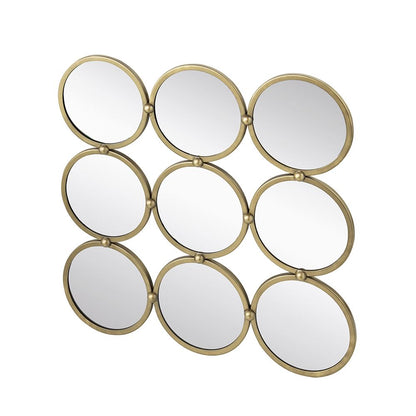 27.2 inch contemporary decorative mirror with minimalist style for bedroom living room entryway front view
