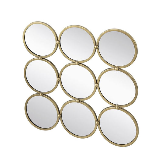 27.2 inch contemporary decorative mirror with minimalist style for bedroom living room entryway front view
