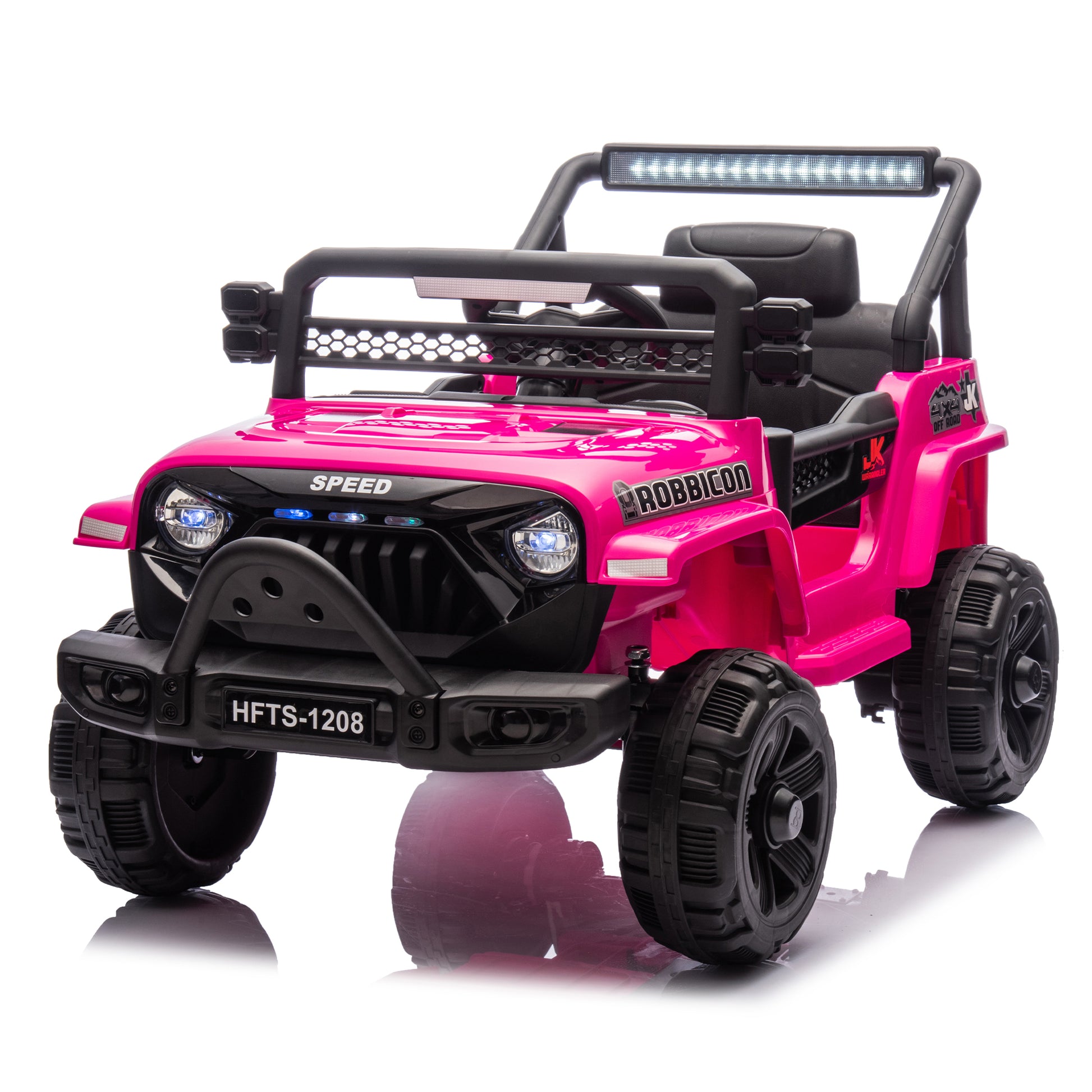 12V Kids Ride On Electric Truck Car W/Parents Control,2WD,Four-wheel suspension,Early education function,Adjustable volume,USB,MP3,Bluetooth,Microphone jack,Power display,LED lights For kids aged 1-4. image 7