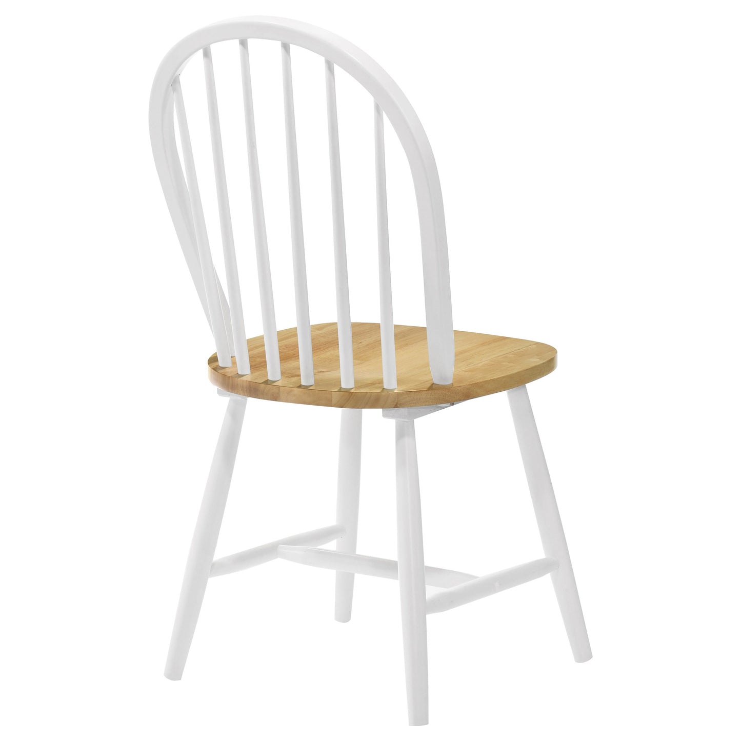 Natural Brown and White Spindle Back Side Chairs (Set of 4) image 8