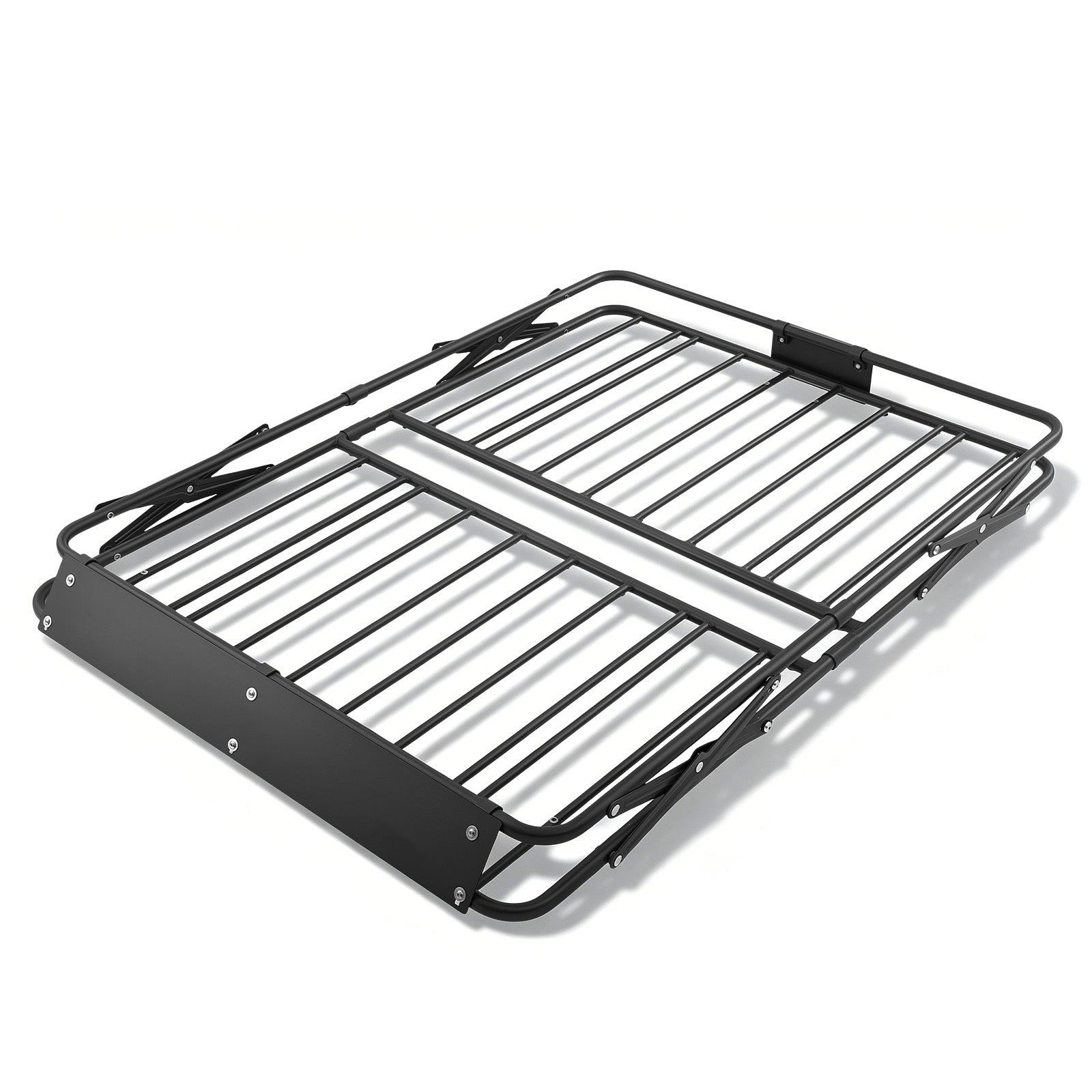 Roof Rack Cargo Basket, 46 x 36 x 4 in, Heavy Duty Roof Top Carrier Basket with Folding Design, 200 lbs Capacity, All-Weather Easy-Install Car Top Luggage Holder, Universal Fit for SUV Truck Car image 2