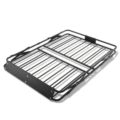 Roof Rack Cargo Basket, 46 x 36 x 4 in, Heavy Duty Roof Top Carrier Basket with Folding Design, 200 lbs Capacity, All-Weather Easy-Install Car Top Luggage Holder, Universal Fit for SUV Truck Car image 2
