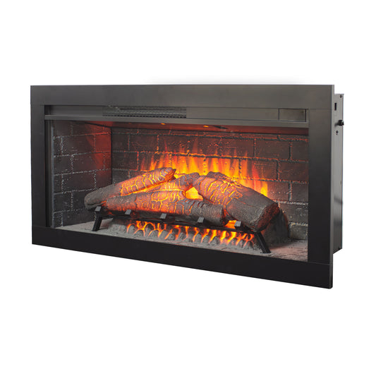 36 inch Infrared Electric Fireplace with Removable Trim kit Insert, Touch Panel Home Decor Heater image 1
