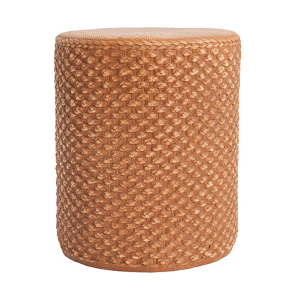 Evie Outdoor Patio Round MGO Side Table, Brown image 7