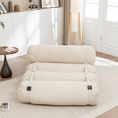 Adjustable Floor Sofa, Corduroy Lazy Sofa with Adjustable Straps for Versatile Configurations, Multi-Person Leisure Chair, Suitable for Living Room, Bedroom and More image 5