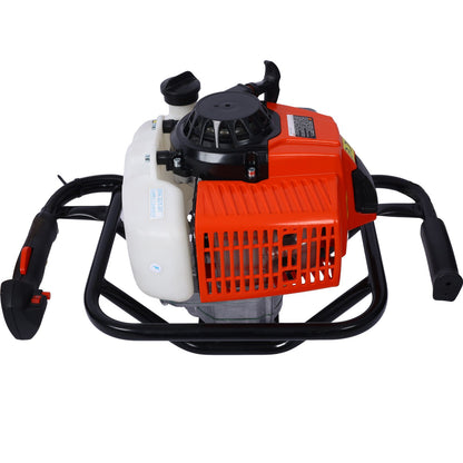 2.7HP Post Hole Digger 63cc Gas-Powered 2-Stroke Auger Digging Drill Shaft Size 3/4" ,EPA certificated with L4"+L6"+L8"+ image 14