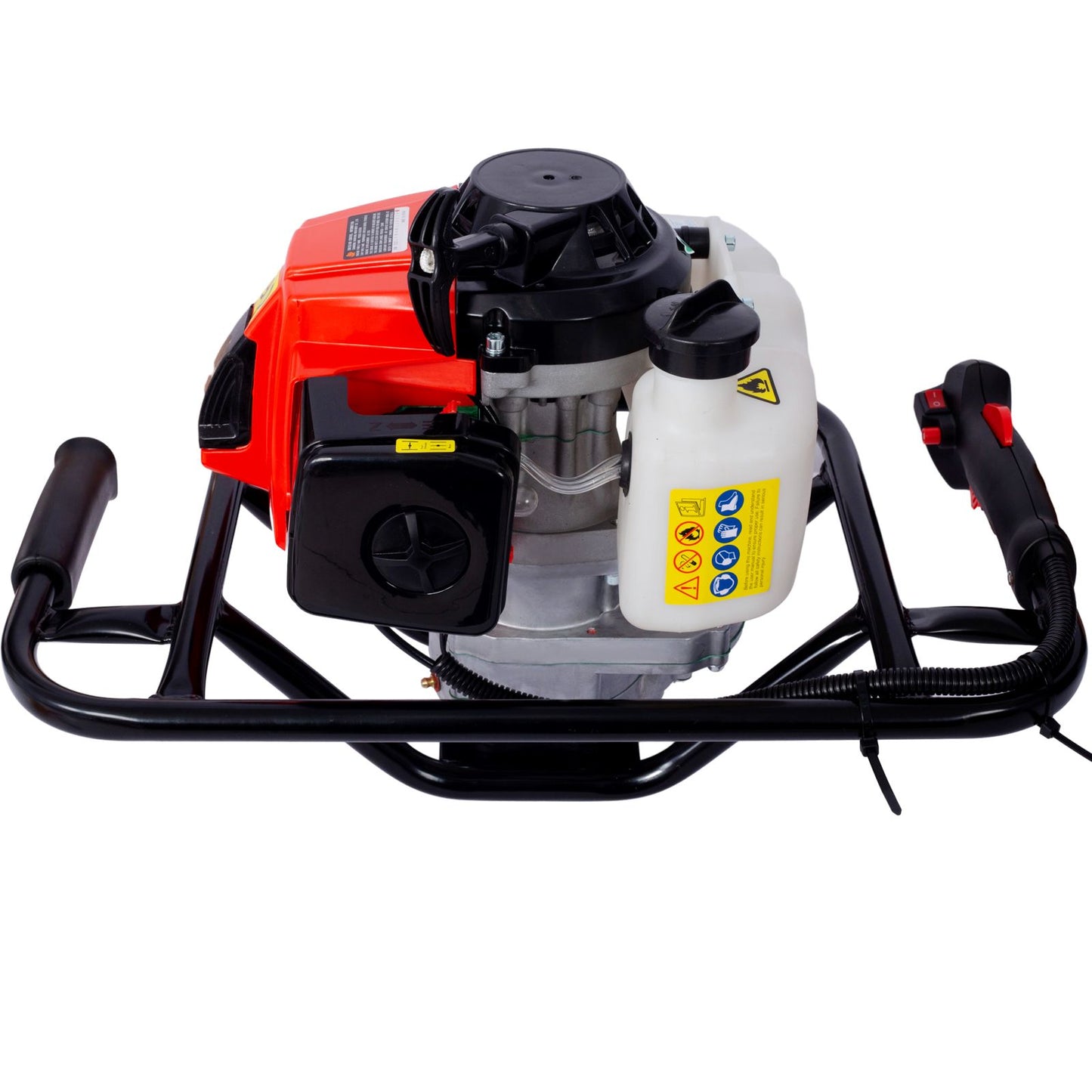 2.7HP Post Hole Digger 63cc Gas-Powered 2-Stroke Auger Digging Drill Shaft Size 3/4" ,EPA certificated with L6"+L10"+L12 image 17