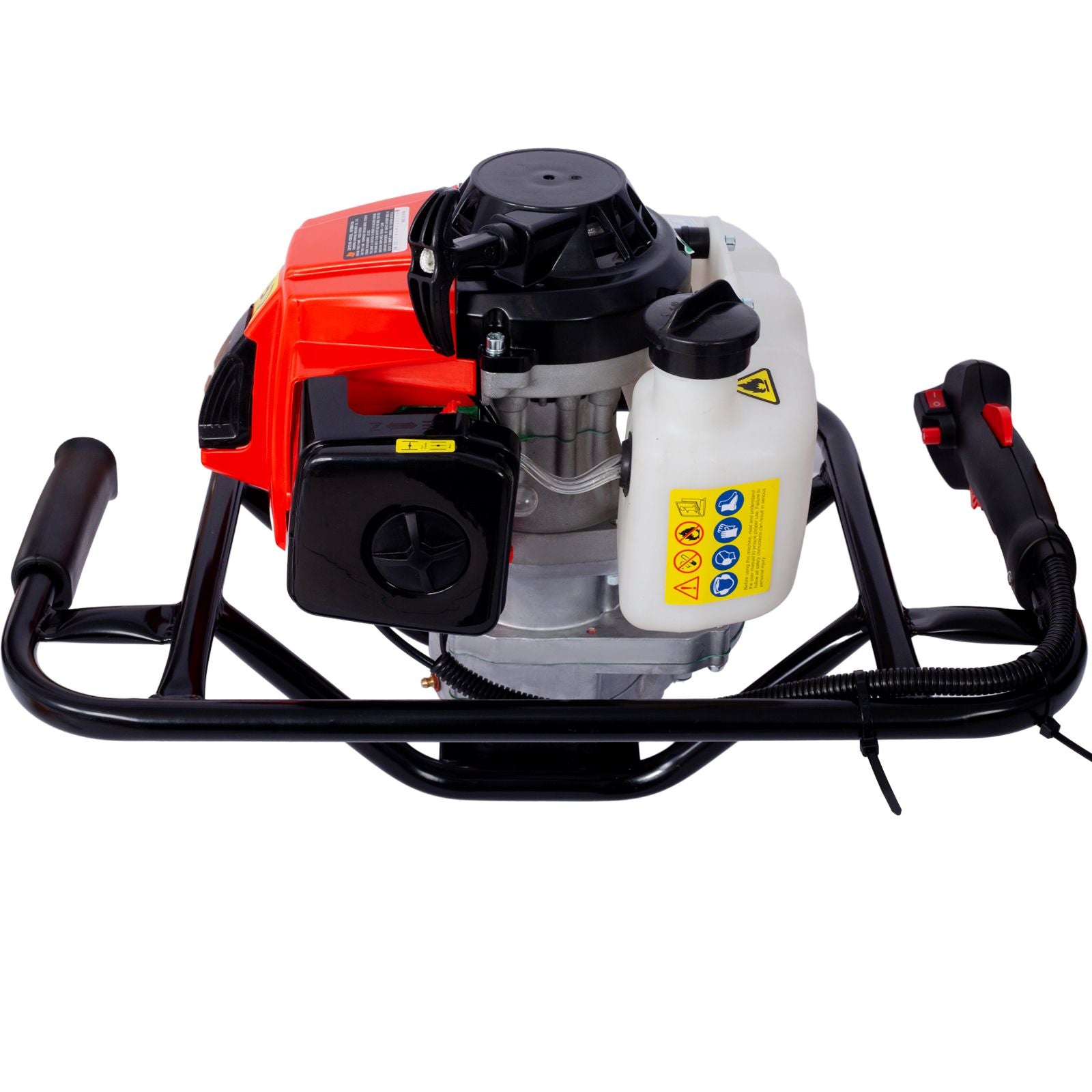 2.7HP Post Hole Digger 63cc Gas-Powered 2-Stroke Auger Digging Drill Shaft Size 3/4" ,EPA certificated with L6"+L10"+L12 image 17