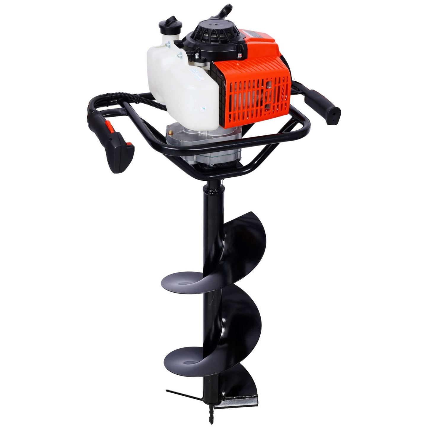 2.7HP Post Hole Digger 63cc Gas-Powered 2-Stroke Auger Digging Drill Shaft Size 3/4" ,EPA certificated with L6"+L10"+L12 image 11