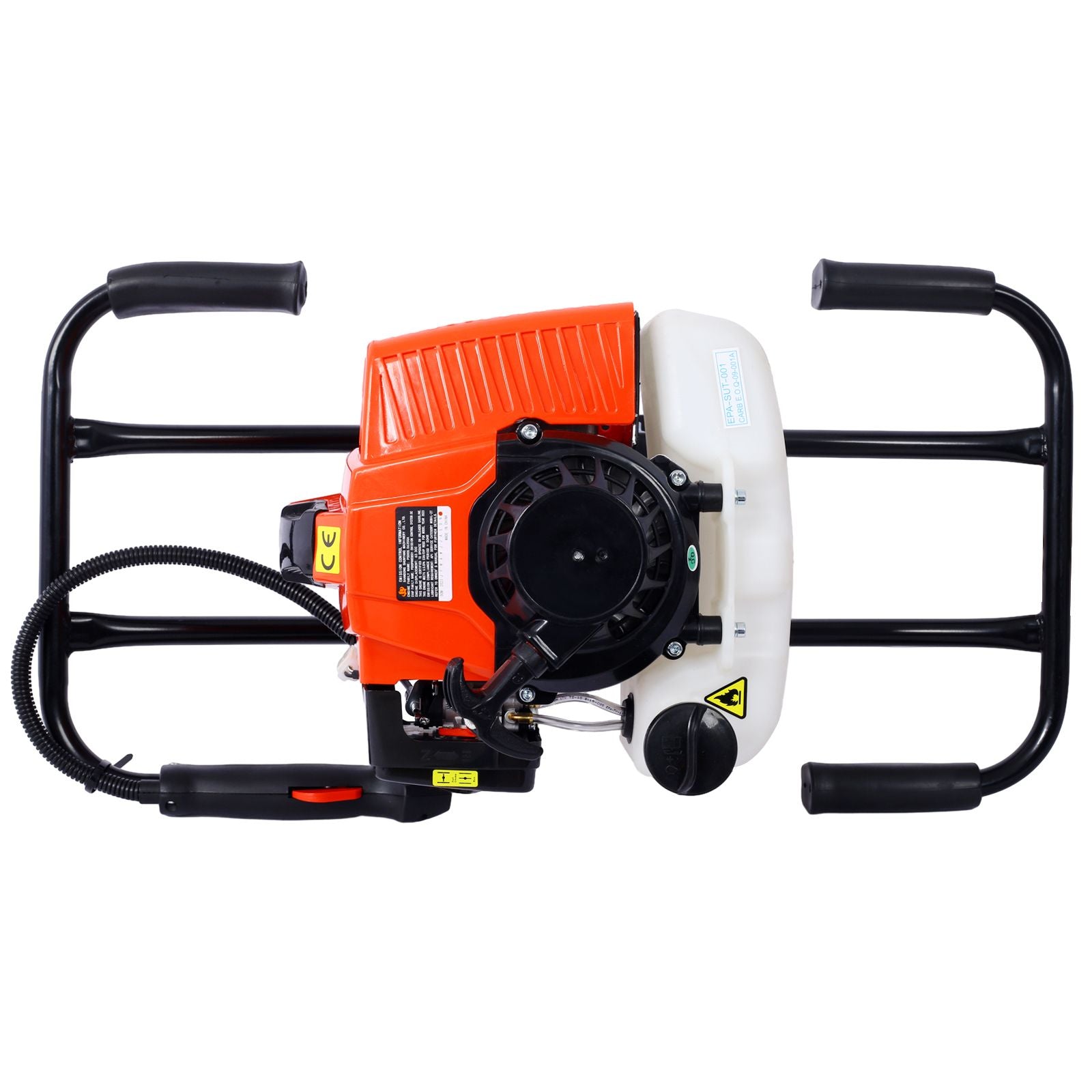 2.7HP Post Hole Digger 63cc two person handle Gas-Powered 2-Stroke Auger Digging Drill Shaft Size 3/4" (Machine Only)EPA image 17
