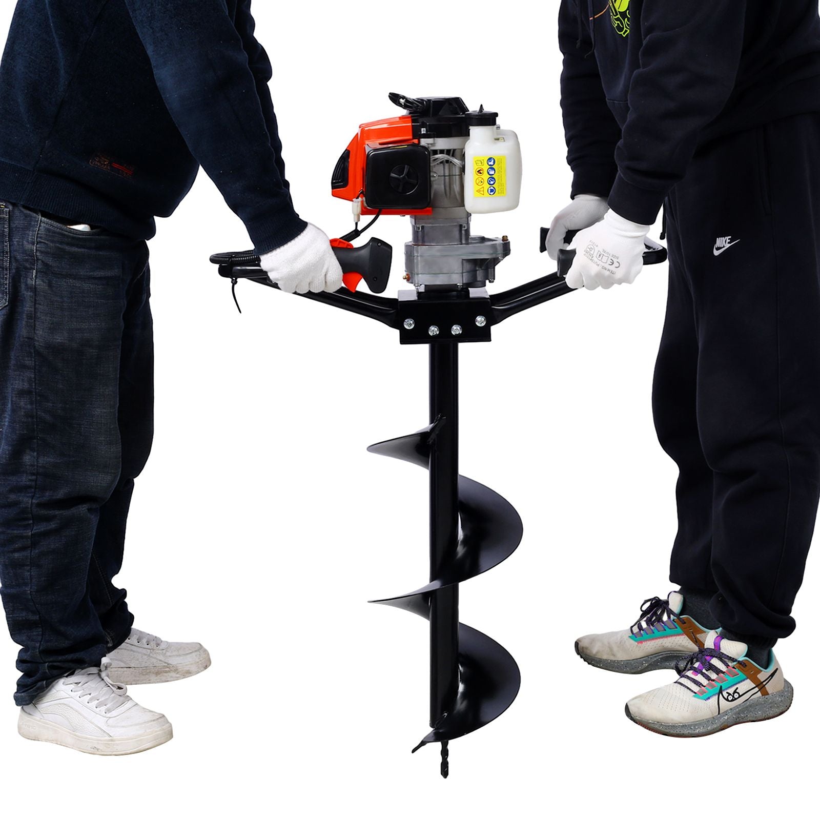 2.7HP Post Hole Digger 63cc two person handle Gas-Powered 2-Stroke Auger Digging Drill Shaft Size 3/4" (Machine Only)EPA image 4