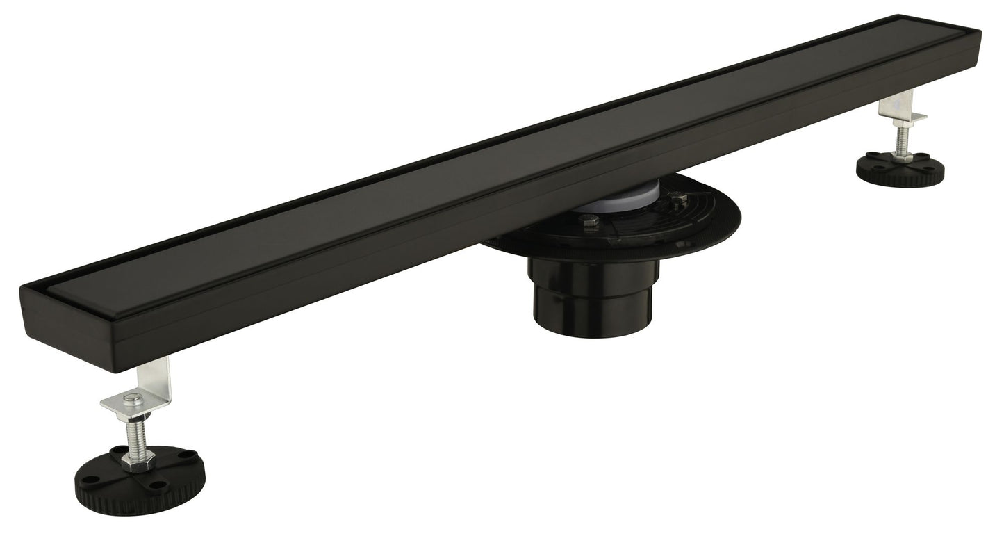 28 Inches Linear Shower Drain with Removable Cover, 304 Stainless Shower Drain Included Hair Strainer and Leveling Feet, image 12
