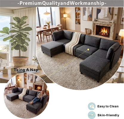 Modern Modular Corner Sofa - Freely Configurable with image 4