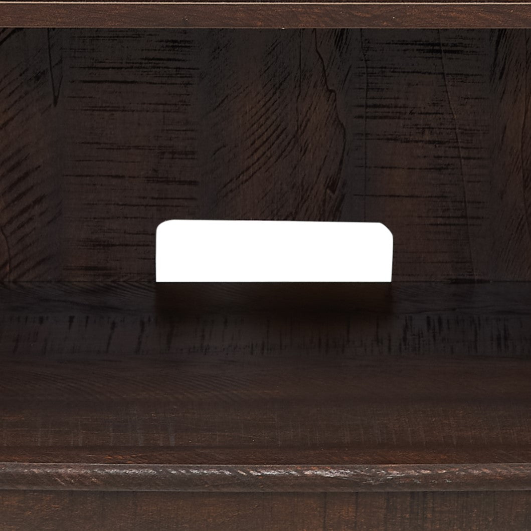 Retro TV Stand with Storage for TVs up to 65'', Mid Century Modern TV Stand & Entertainment Center with Shelf,TV Stand for Media,TV Console Table for Living Room Espresso 60"W*15.75"D*34.25"H image 12