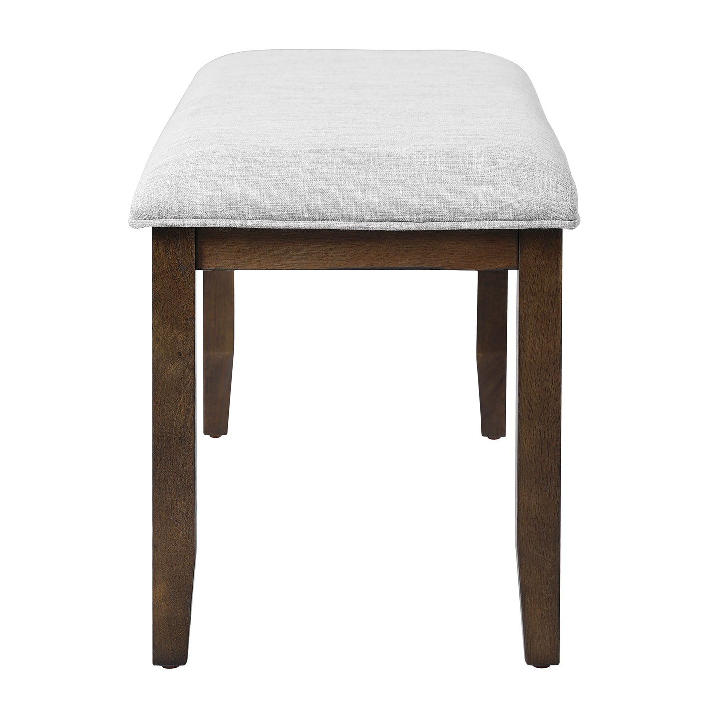 Upholstered Bench for Bedroom End of Bed,38-inch Entryway Bench for Living Room,Dining Bench with Padded Seat and Solid Wood Leg for Kitchen Bedroom,Indoor and Hallway (Bench, Beige+Brown) image 10