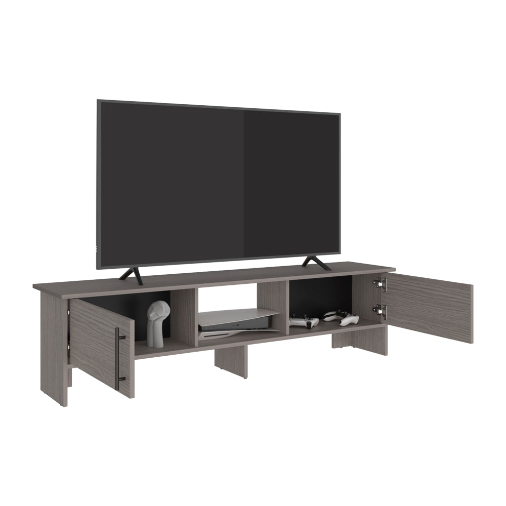 Noe Thornevia 65" Entertainment Stand – Modern TV Console with Open Storage Shelves image 7