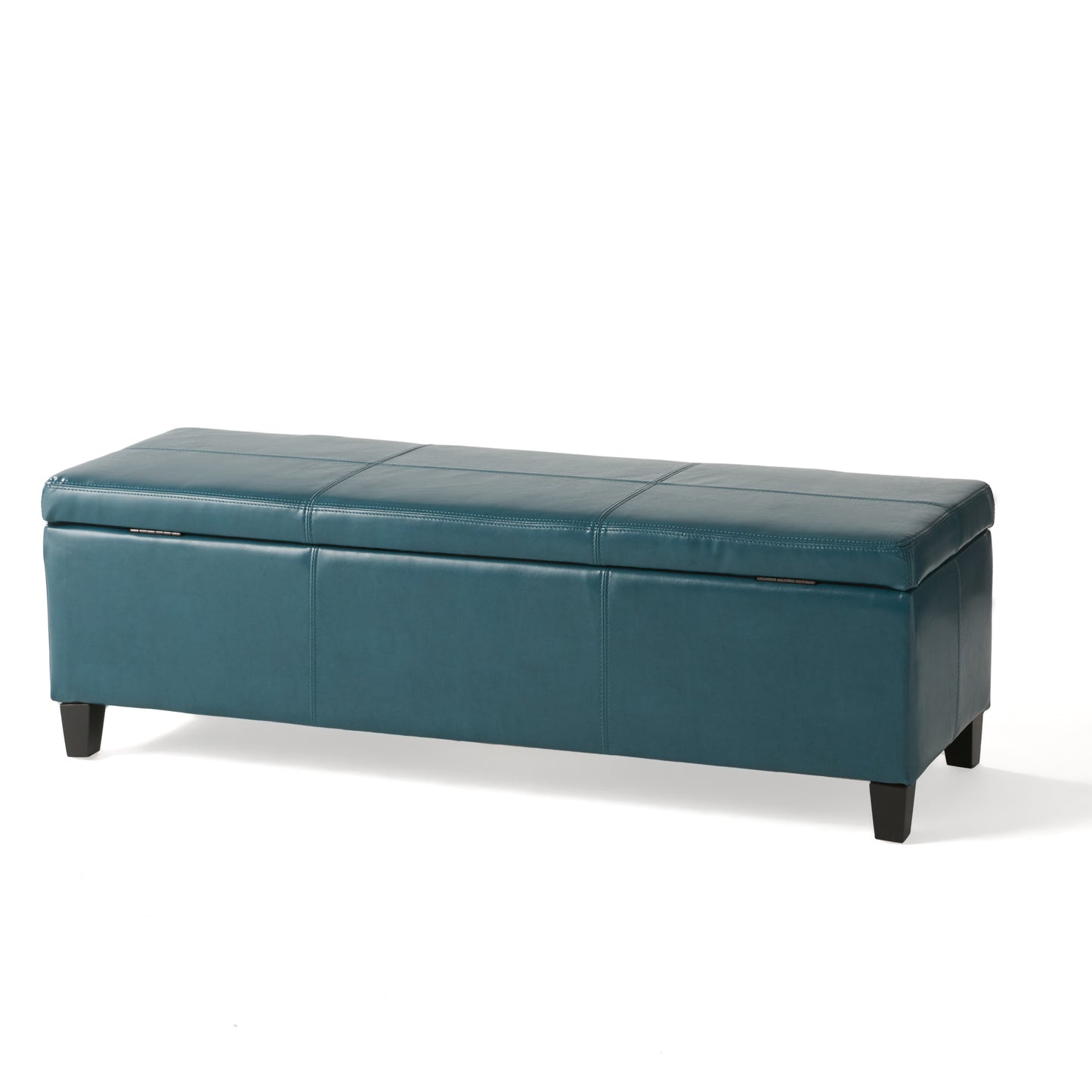 Upholstered PU Leather Storage Ottoman, Solid Wooden Legs (old sku 57742.00TEL) image 12
