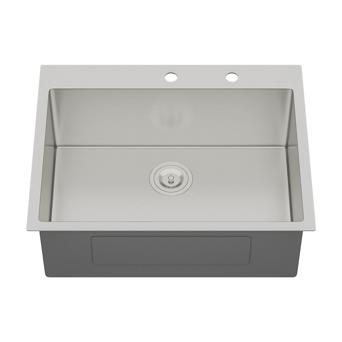 28x22x10 inch Kitchen Sink Drop In 16 Gauge Stainless Steel 28" Single Bowl Topmount Kitchen Sink Basin image 9