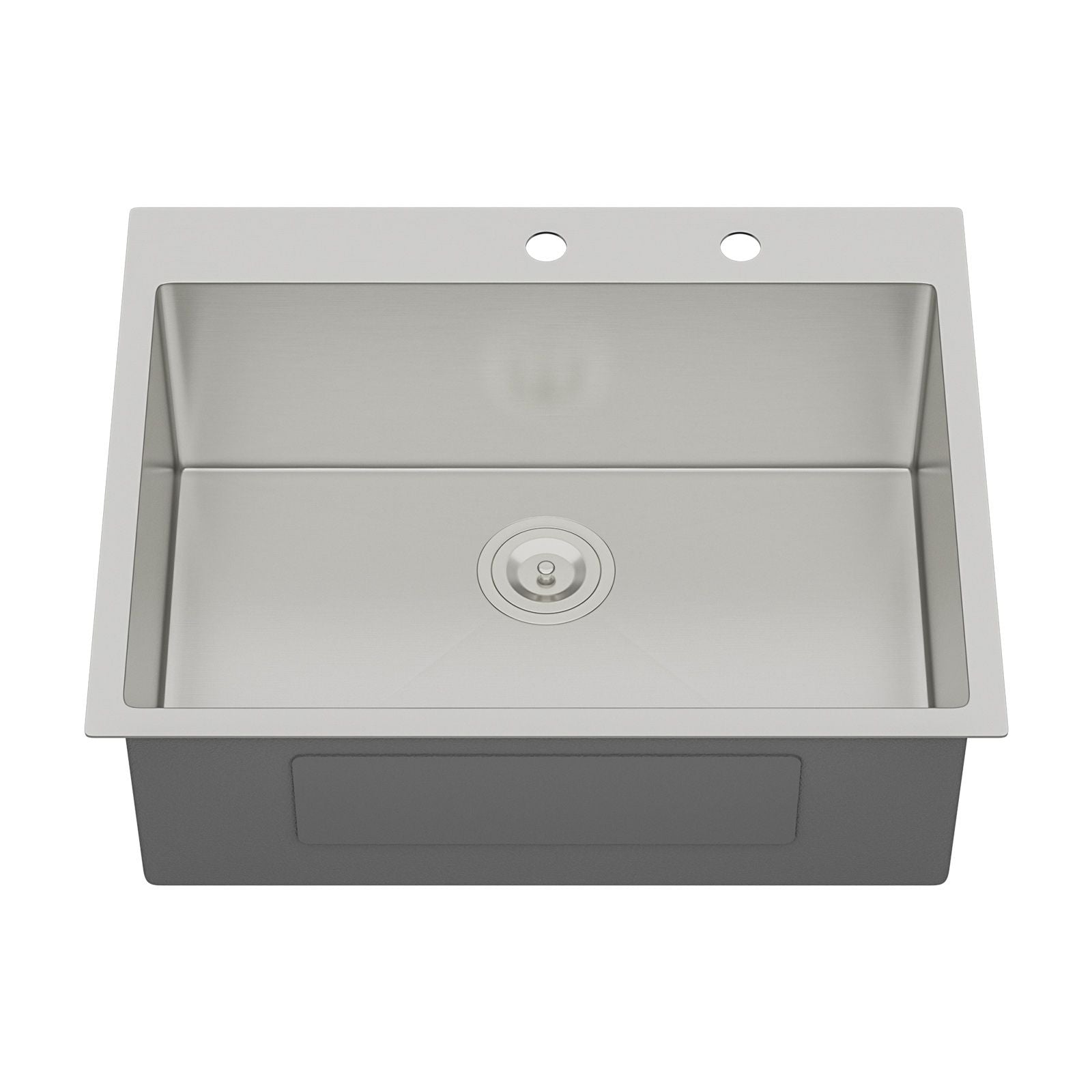 28x22x10 inch Kitchen Sink Drop In 16 Gauge Stainless Steel 28" Single Bowl Topmount Kitchen Sink Basin image 9