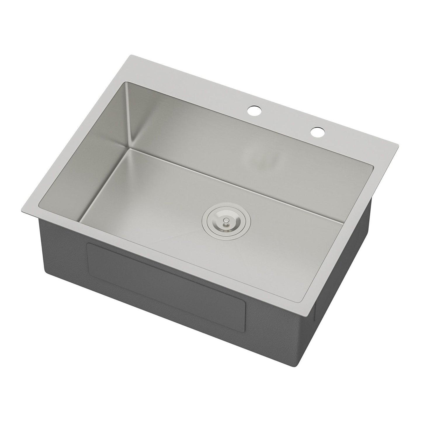 28x22x10 inch Kitchen Sink Drop In 16 Gauge Stainless Steel 28" Single Bowl Topmount Kitchen Sink Basin image 10
