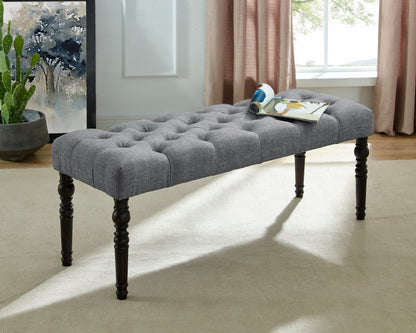 Leviton Urban Style Dark Wash Wood Dining Set: Table, 4 Chairs and Bench image 5