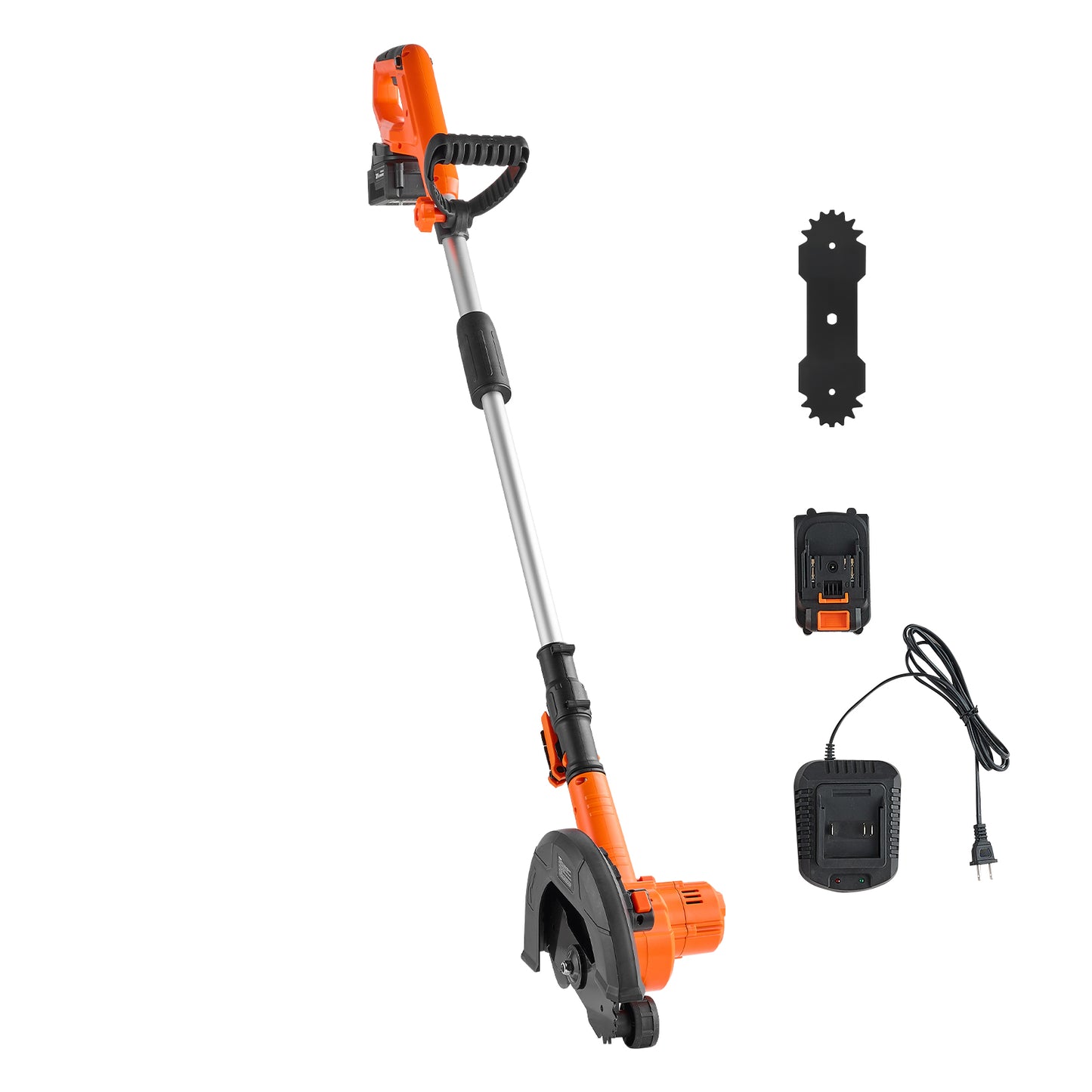 Lawn Edger, 8.8-inch Blade Length, Battery Powered Cordless Edger Lawn Tool, with 3-Position Blade Depth, 4000 mAh Battery and Charger Included, for Lawns, Driveways, Yards, and Sidewalk Edges image 1