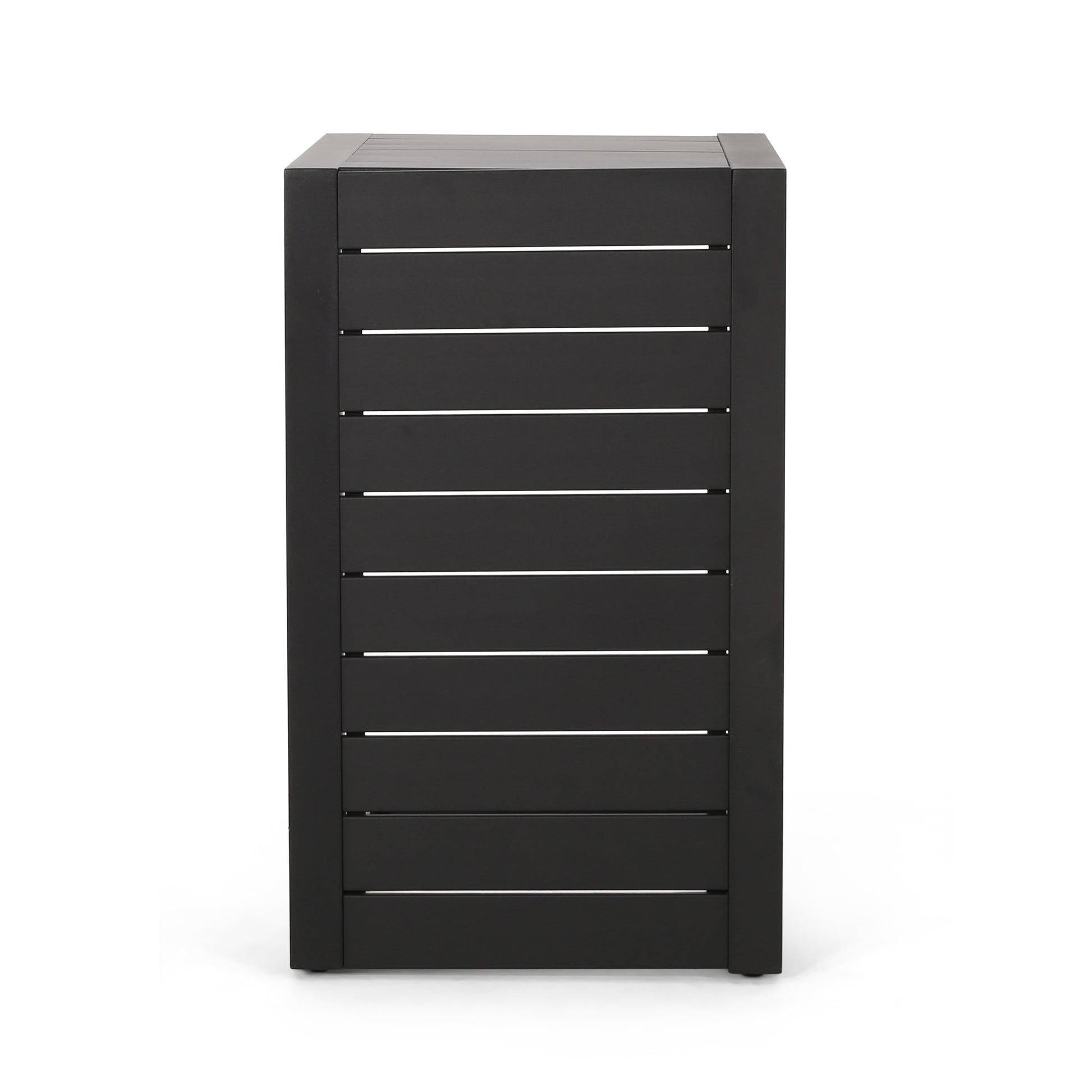 CAPE CORAL ALU C-SHAPED TABLE BLACK image 2